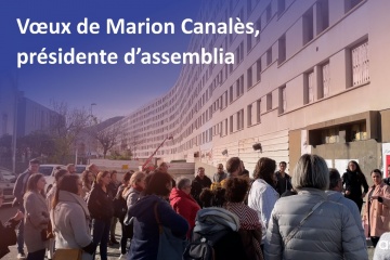 Assemblia : Vœux 2023 de Marion Canalès depuis la Muraille de Chine à Clermont-Ferrand.