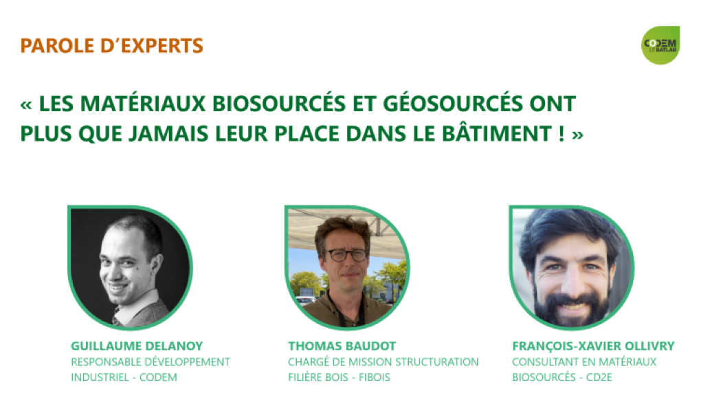 Nouveaux seuils de la RE2020, ACV, massification… Les matériaux biosourcés et géosourcés ont plus que jamais leur place dans le bâtiment !