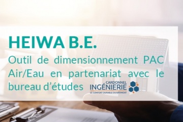AVEC HEIWA B.E., LE DIMENSIONNEMENT DES PAC AIR/EAU S’AUTOMATISE