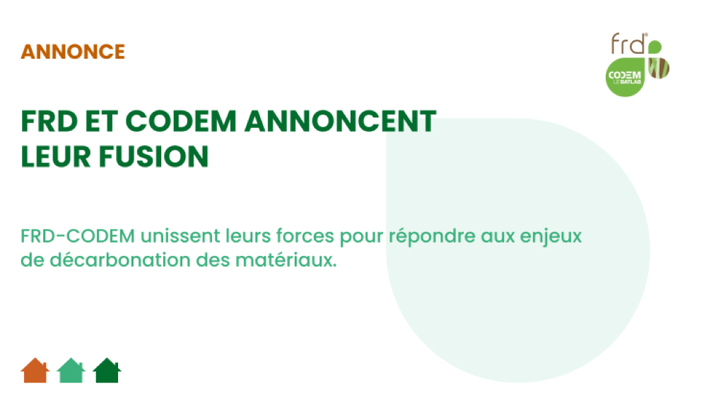 FRD-CODEM unissent leurs forces pour répondre aux enjeux de décarbonation des matériaux