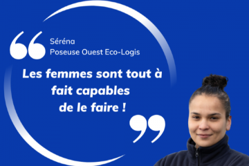 Séréna est la seule femme dans notre équipe de poseurs « Si j’y arrive, alors c’est possible et accessible à toutes ! »