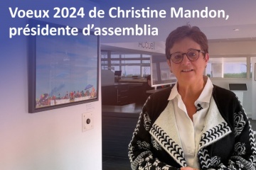 Voeux 2024 de Christine Mandon, présidente d'assemblia