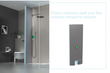 La nouvelle cloison modulaire wedi avec iBox universal Hansgrohe récompensée lors du palmarès des « Salles de bains remarquables 2020  »