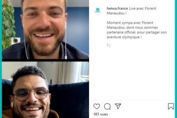 Florent Manaudou retrouve la communauté Heiwa sur un Live Instagram exclusif !