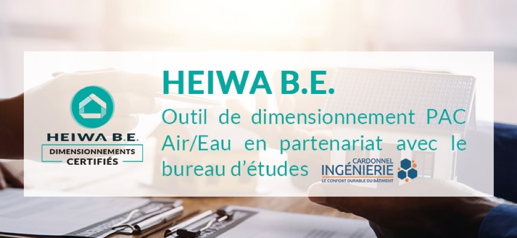 AVEC HEIWA B.E., LE DIMENSIONNEMENT DES PAC AIR/EAU S’AUTOMATISE