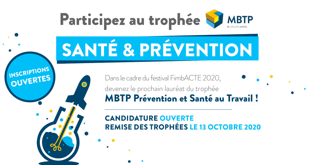 La mutuelle MBTP décernera le Prix de la Prévention et de la Santé au Travail en octobre 2020