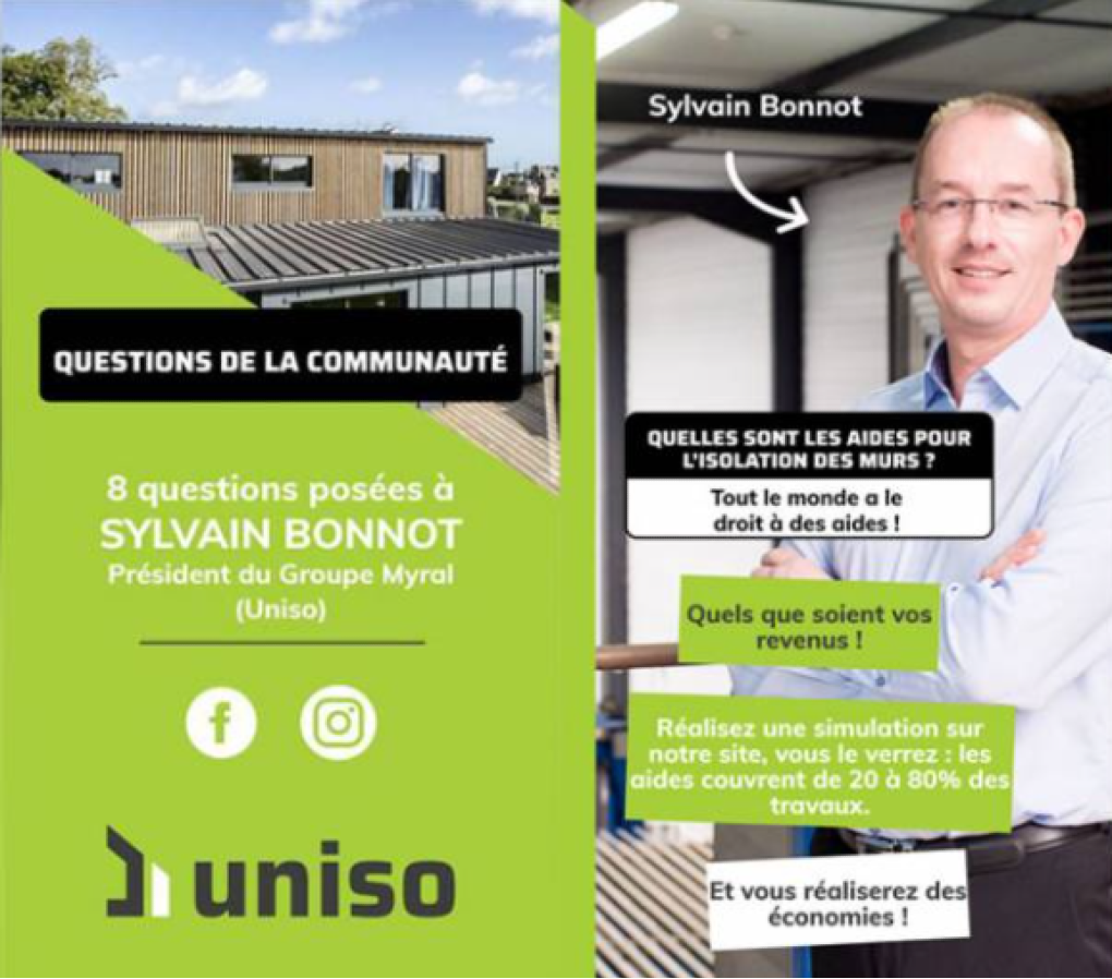 Sylvain Bonnot, président du Groupe Myral (Uniso), répond aux questions des internautes