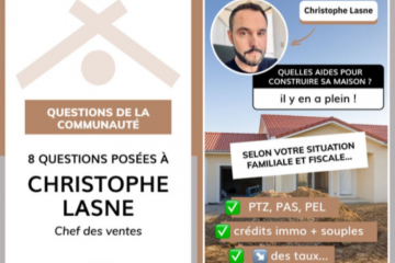 Christophe Lasne, chef des ventes de Toits de province, répond aux questions de la communauté