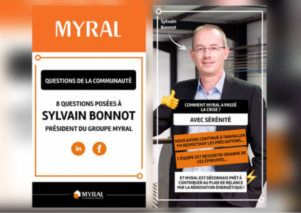 Sylvain Bonnot, président du groupe Myral répond aux questions de la communauté professionnelle